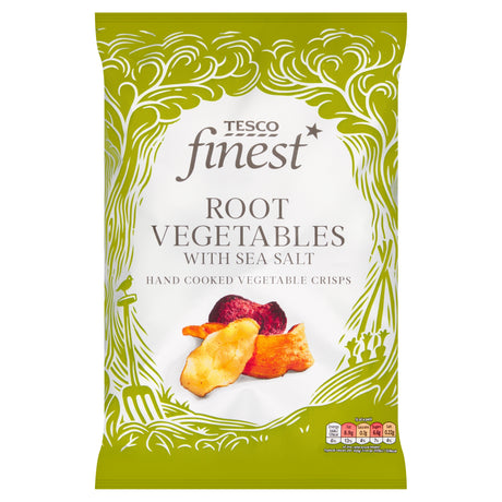 Tesco Finest Root Vegetable With Sea Salt Crisps 125 g