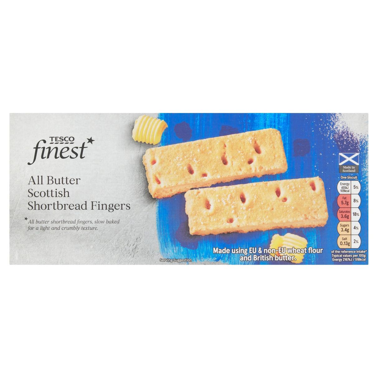 Tesco Finest Scottish Shortbread Fingers 165 g