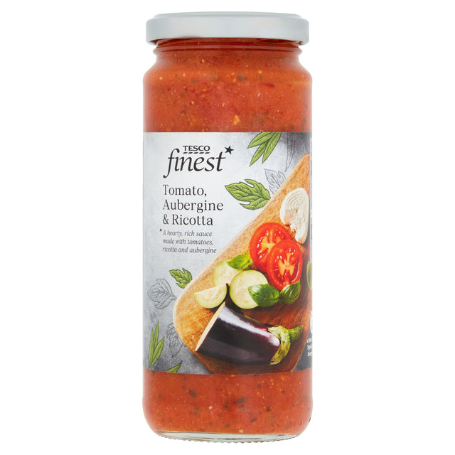 Tesco Finest Tomato Aubergine & Ricotta Pasta Sauce 340 g