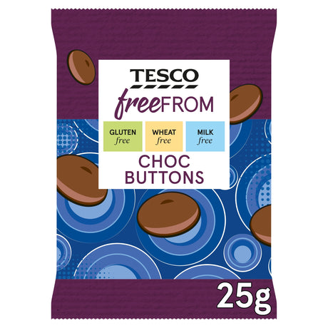 Tesco Free From Choc Buttons 25 g