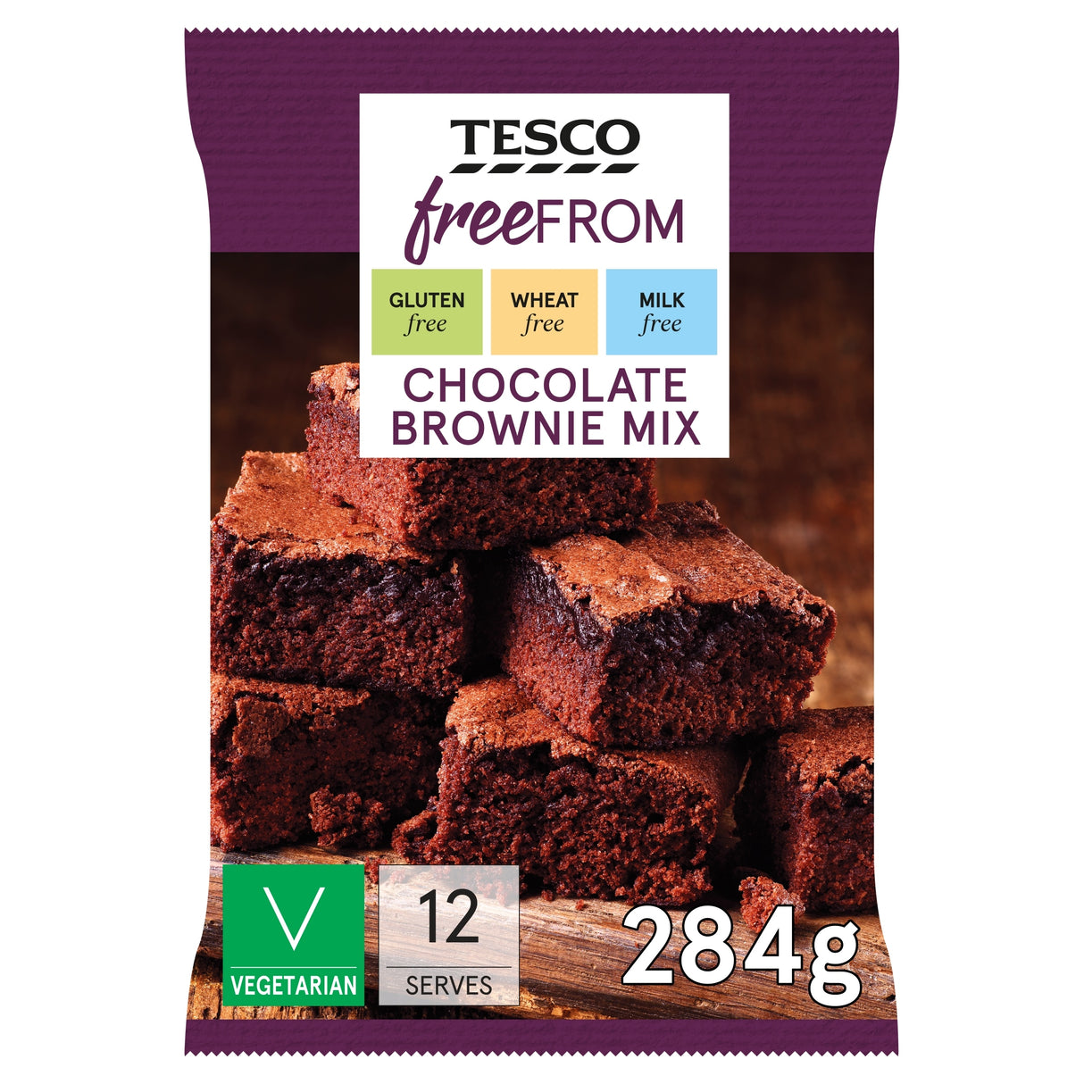 Tesco Free From Chocolate Brownie Mix 284 g