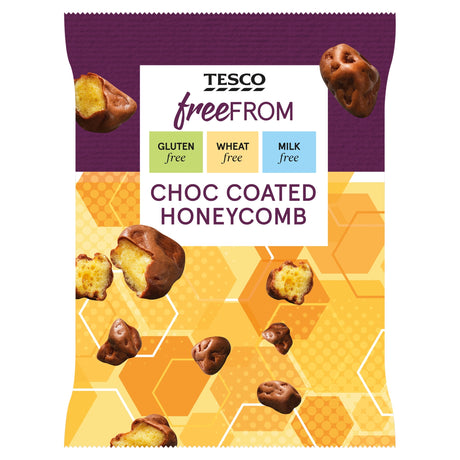 Tesco Free From Chocolate Coated Honeycomb 119 g