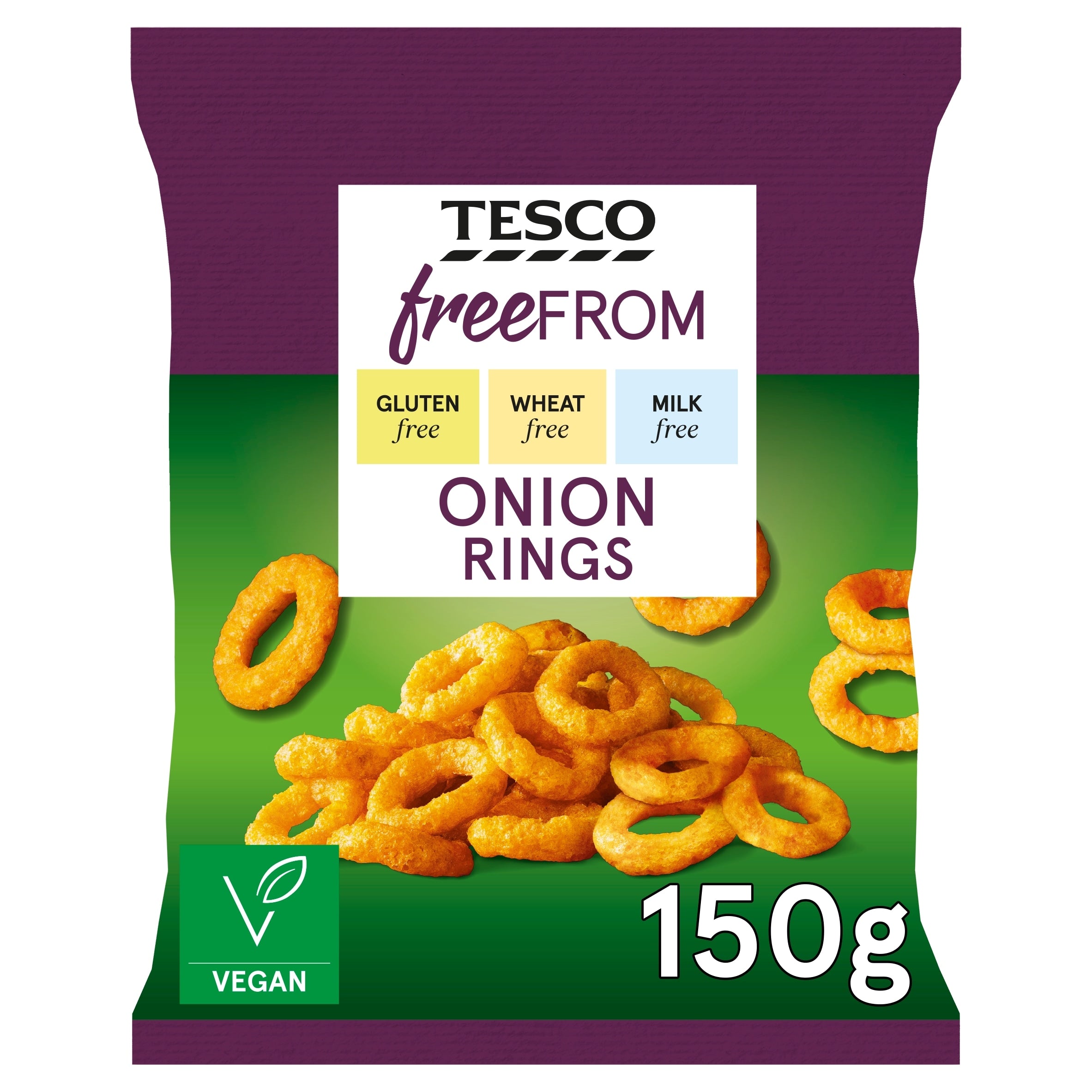 Tesco Free From Onion Maize Snack Rings 150 g