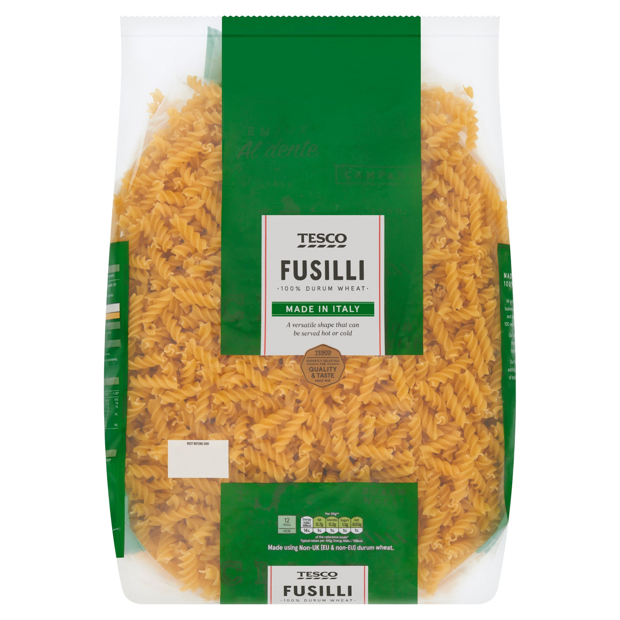 Tesco Fusilli Pasta Twists 3 kg