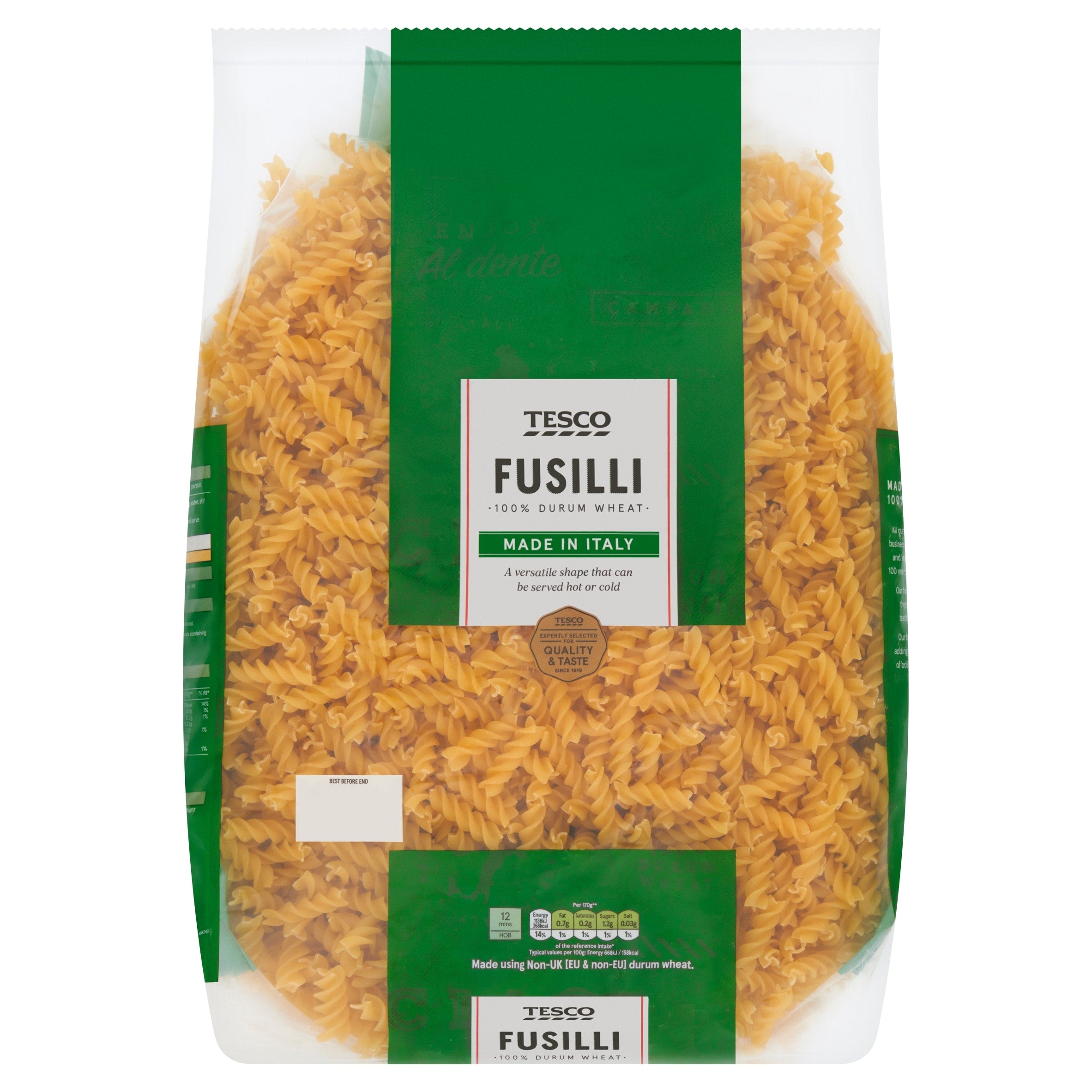 Tesco Fusilli Pasta Twists 3 kg
