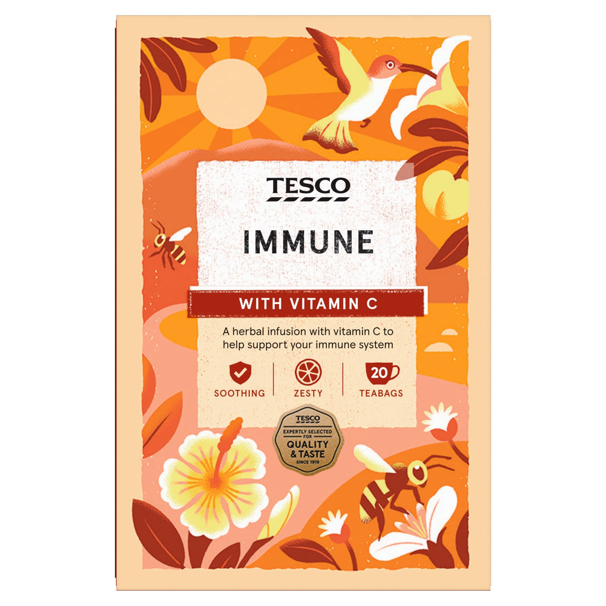 Tesco Immune 20 Tea Bags 40 g