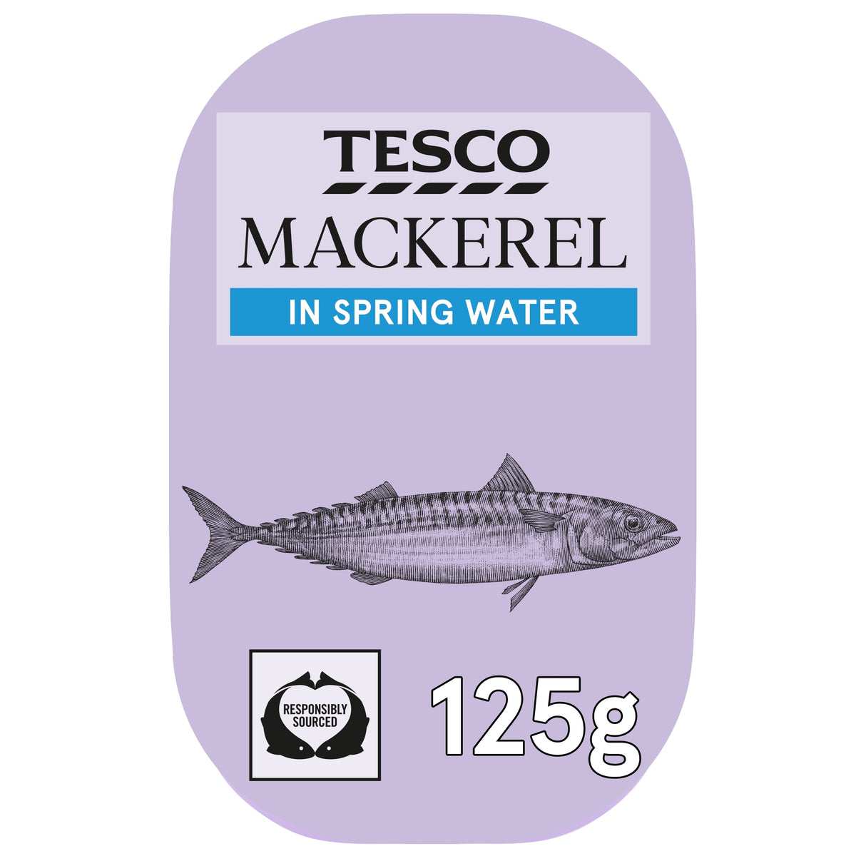 Tesco Mackerel In Spring Water 125 g