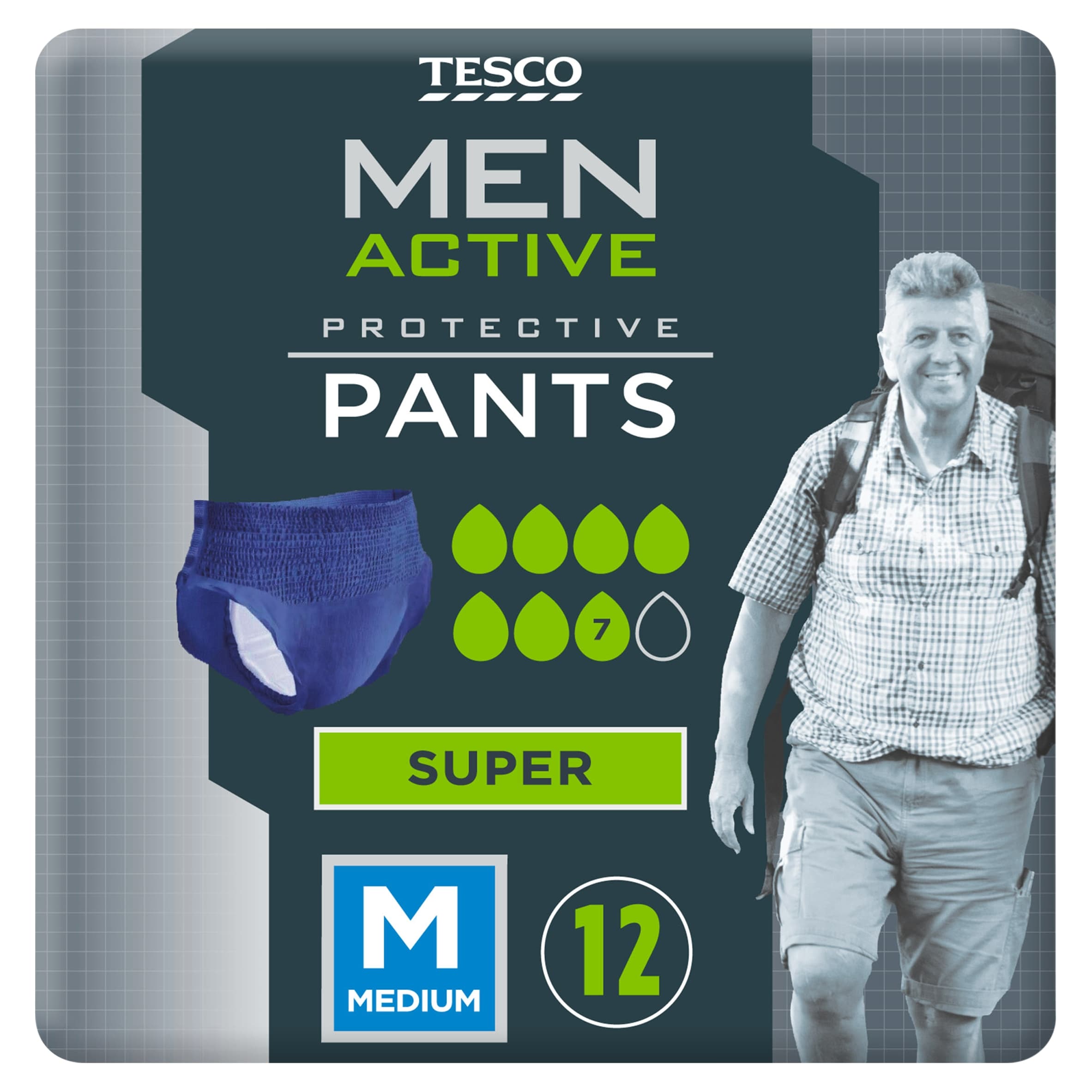Tesco Men Active Pants Super Medium x12