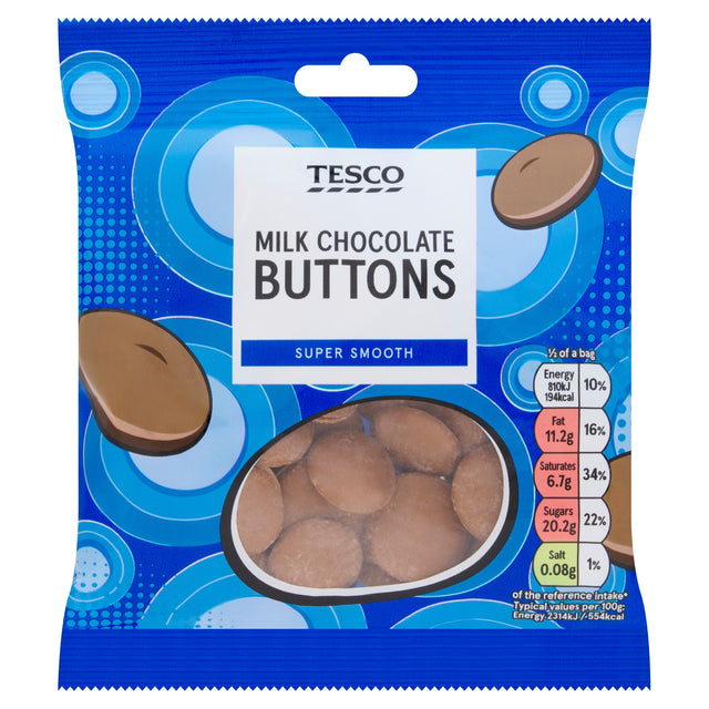 Tesco Milk Chocolate Buttons 70 g