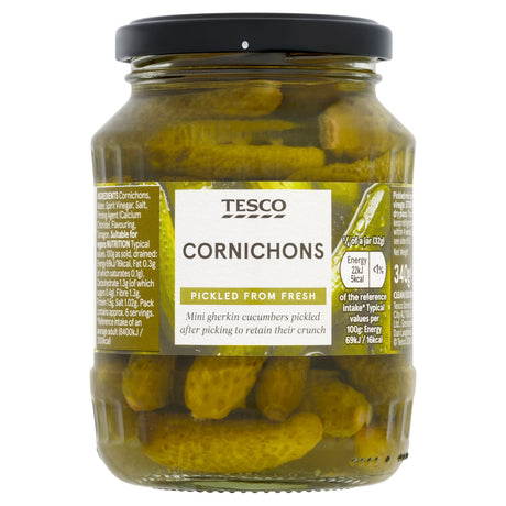 Tesco Mini Cornichons 340 g