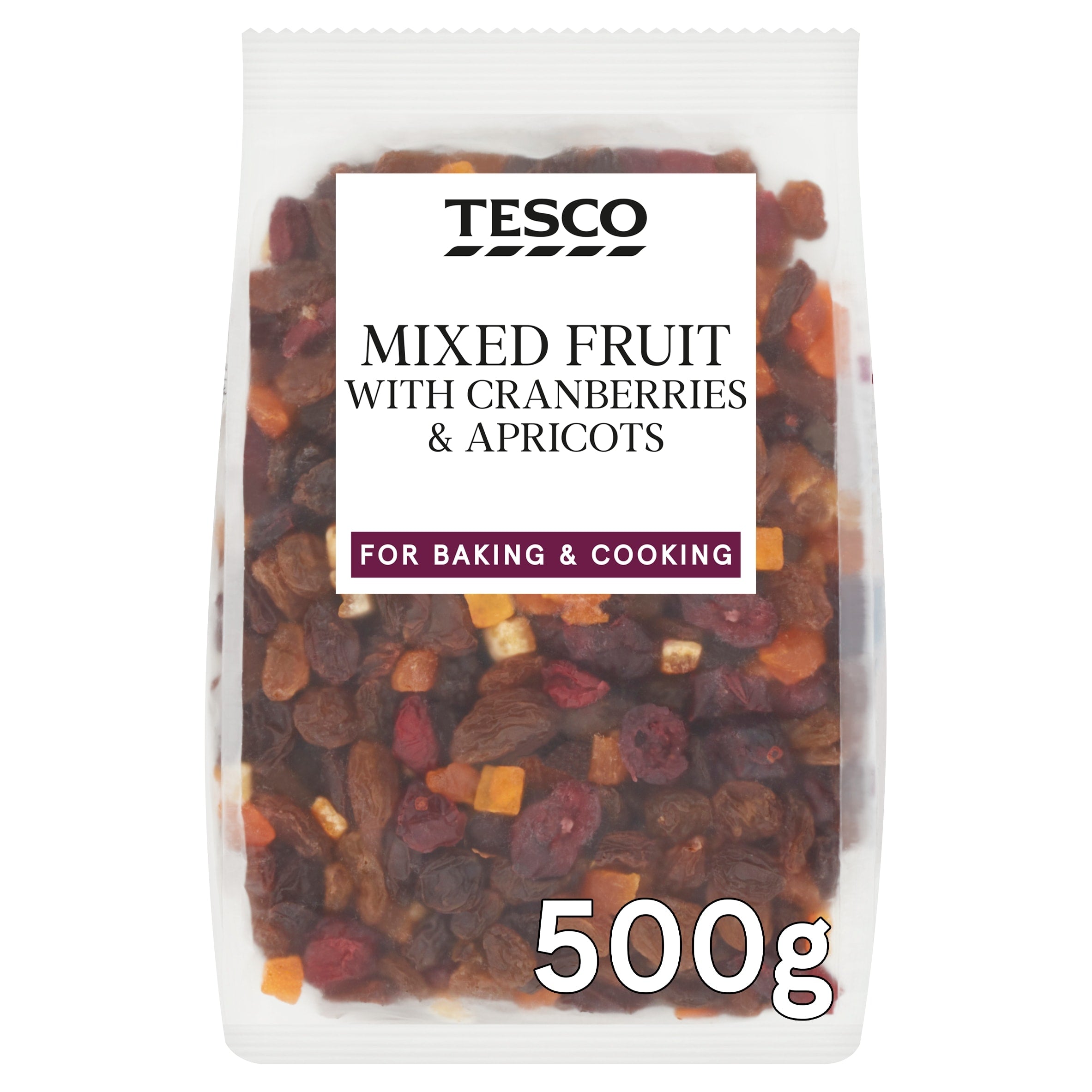 Tesco Mixed Fruit With Cranberries & Apricots 500 g