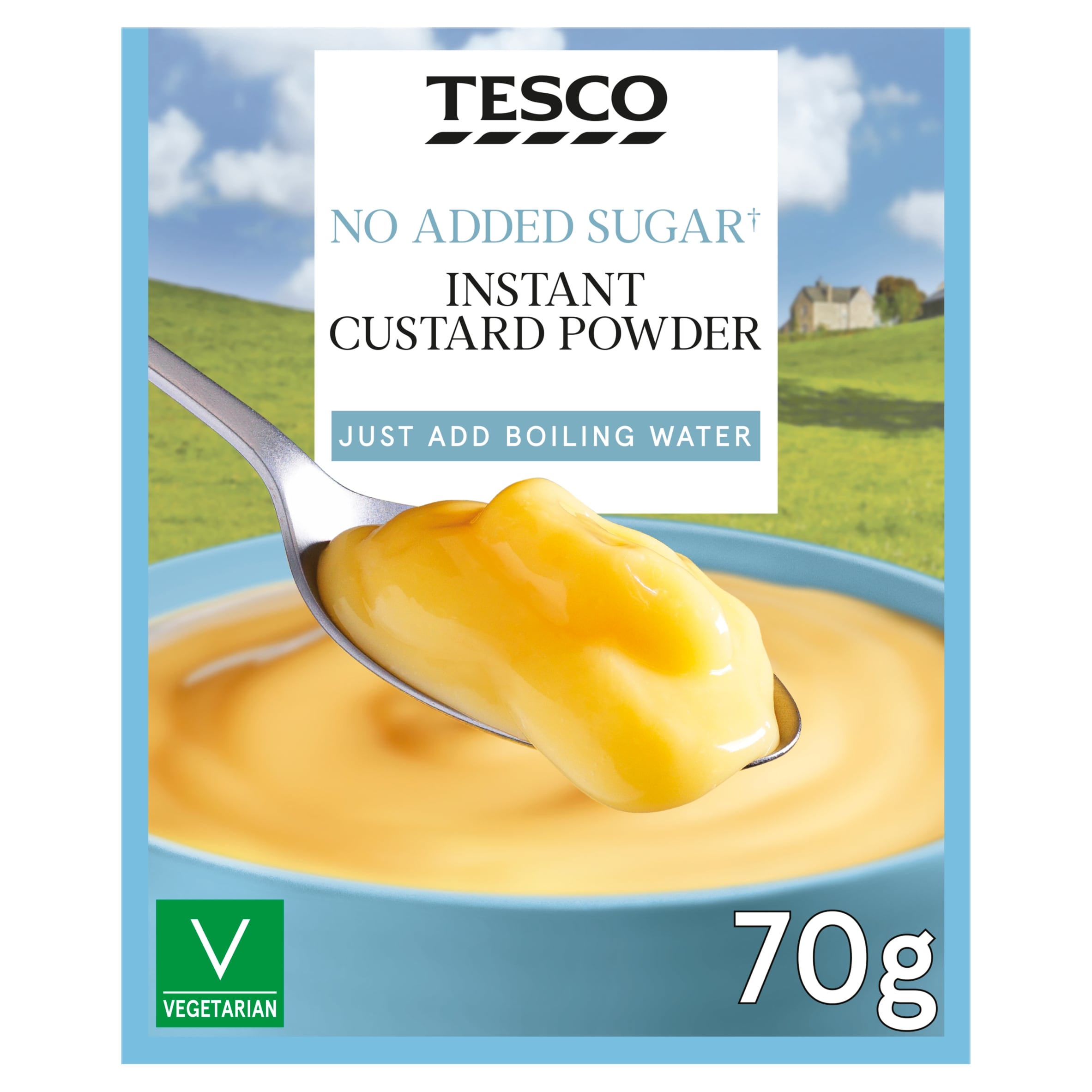 Tesco No Added Sugar Instant Custard Mix 70 g