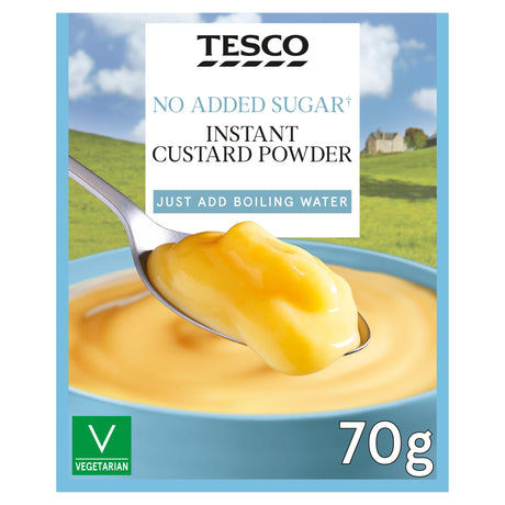 Tesco No Added Sugar Instant Custard Mix 70 g