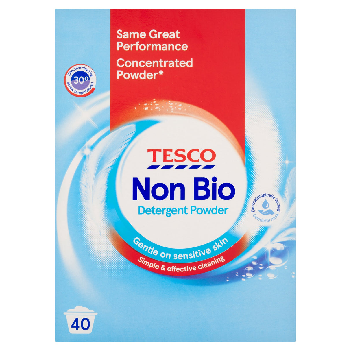 Tesco Non Bio Detergent Powder 40 Wash 2 kg