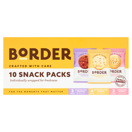 Border Assorted Biscuits Snack Packs 10 Pack 260 g