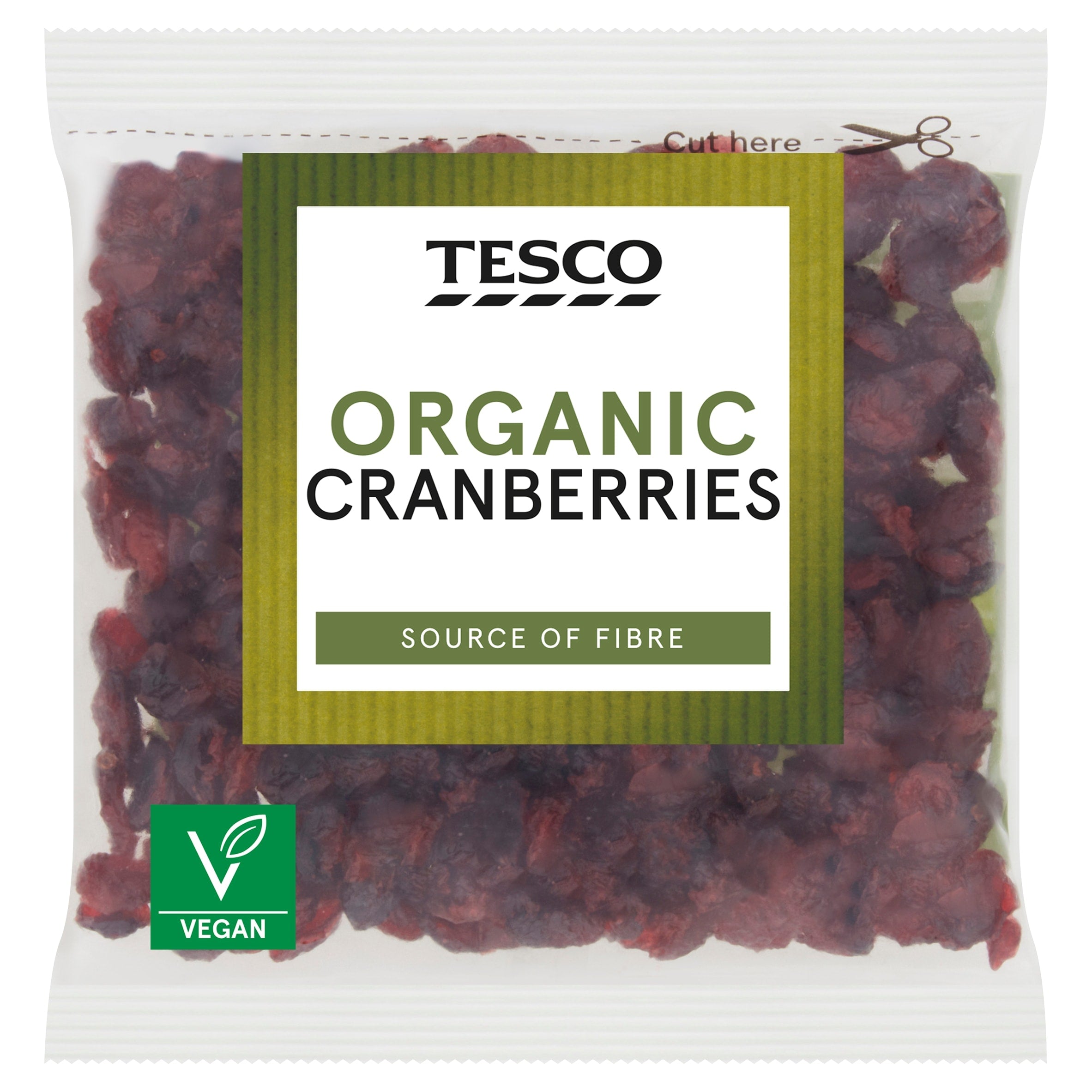 Tesco Organic Cranberries 100 g