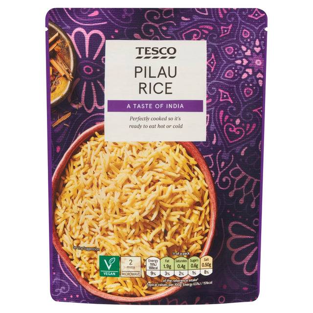 Tesco Microwave Pilau Rice 250 g