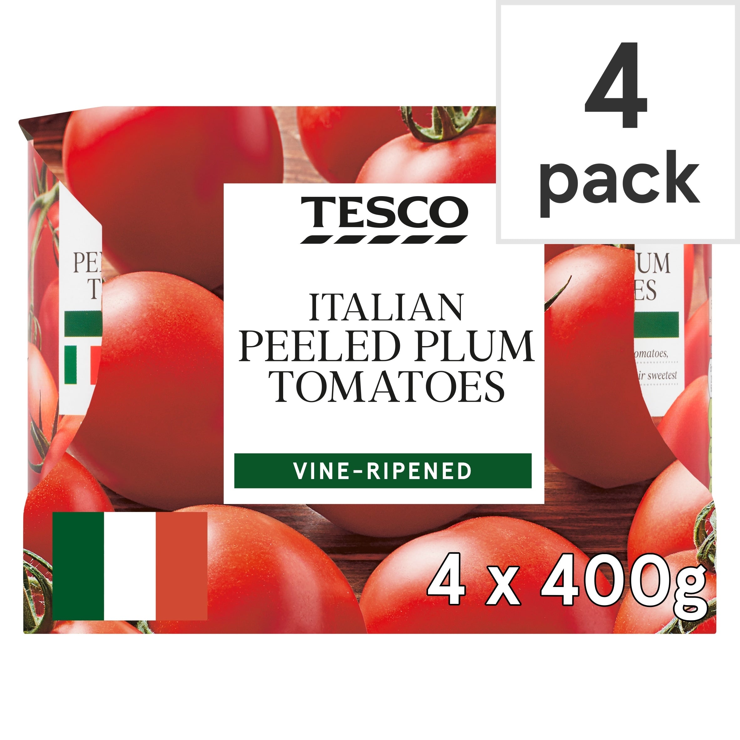 Tesco Peeled Plum Tomatoes 4 x 400 g