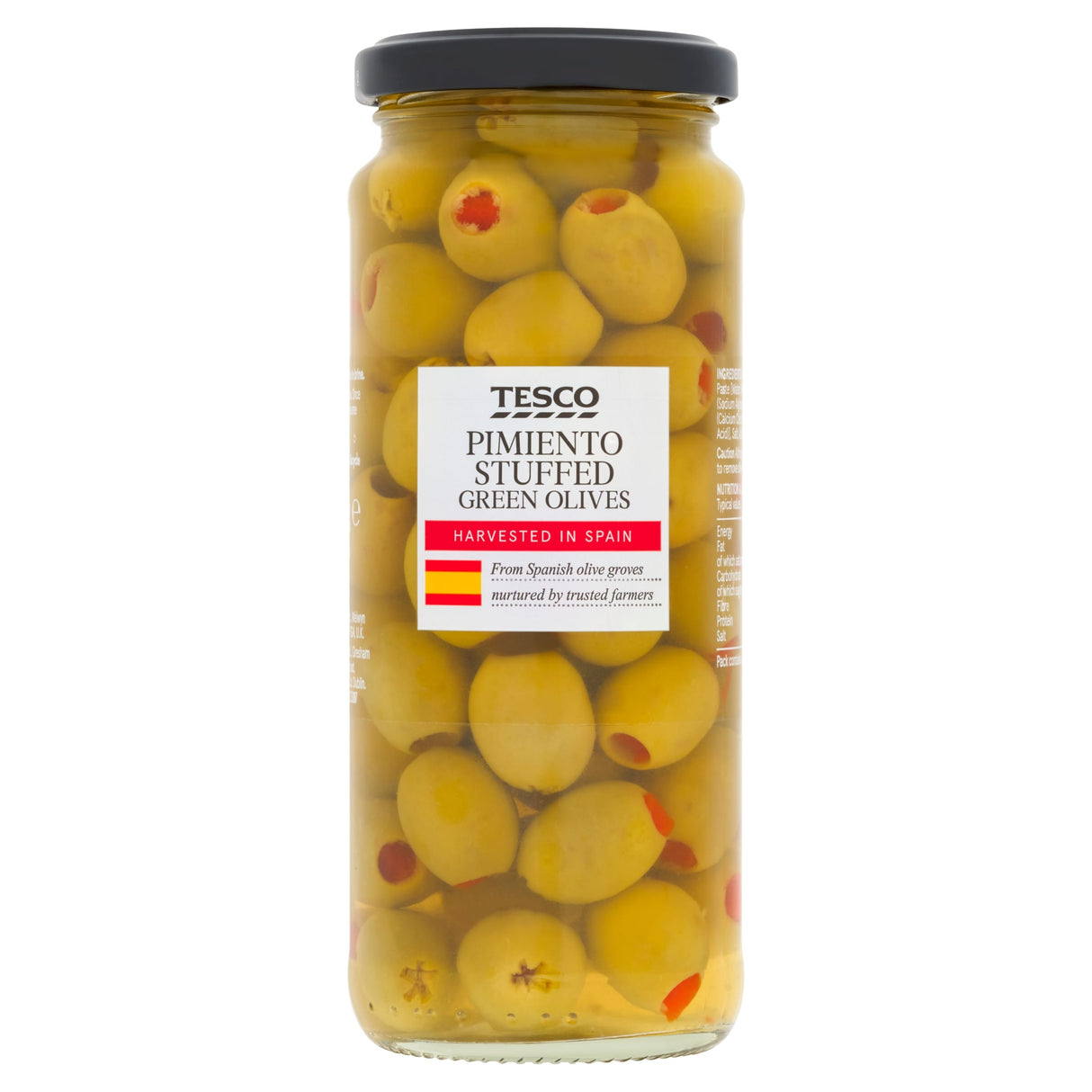 Tesco Pimiento Stuffed Olives In Brine 340 g
