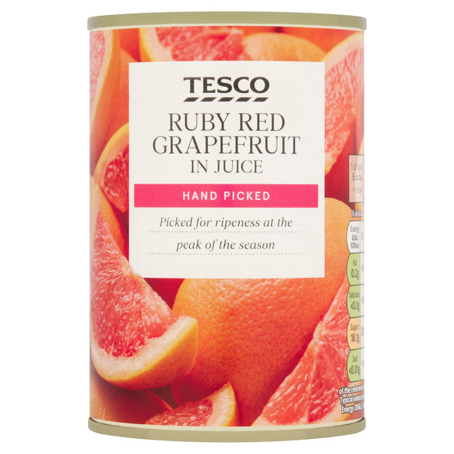 Tesco Ruby Red Grapefruit In Juice 411 g