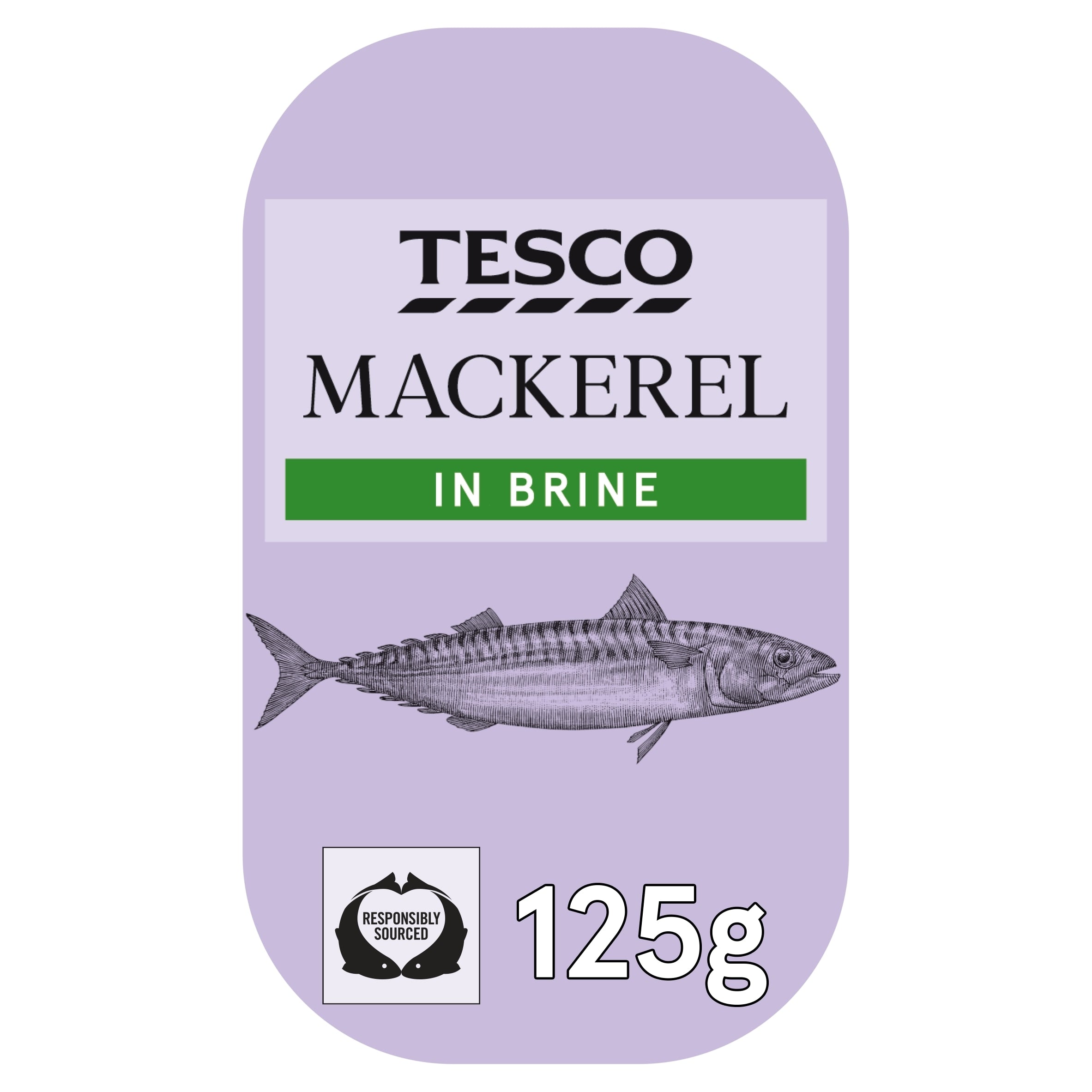 Tesco Skinless Boneless Scottish Mackerel In Brine 125 g