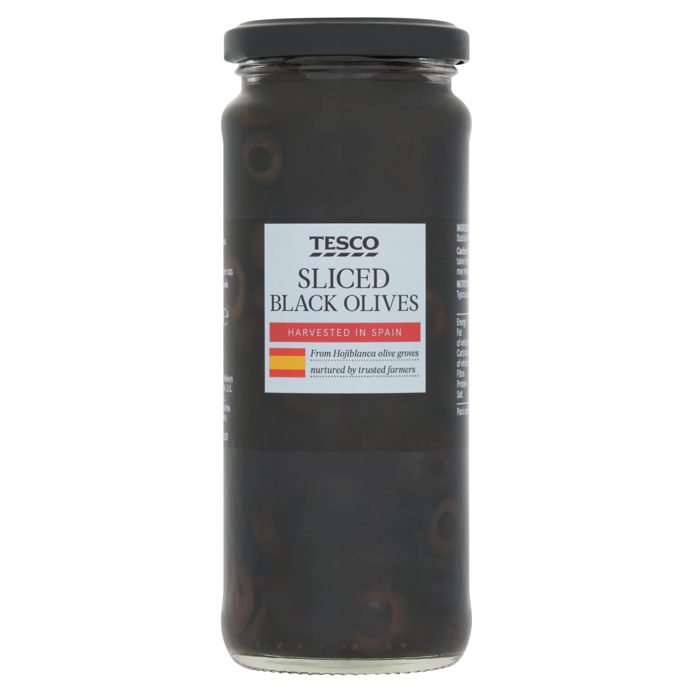 Tesco Sliced Black Olives In Brine 340 g