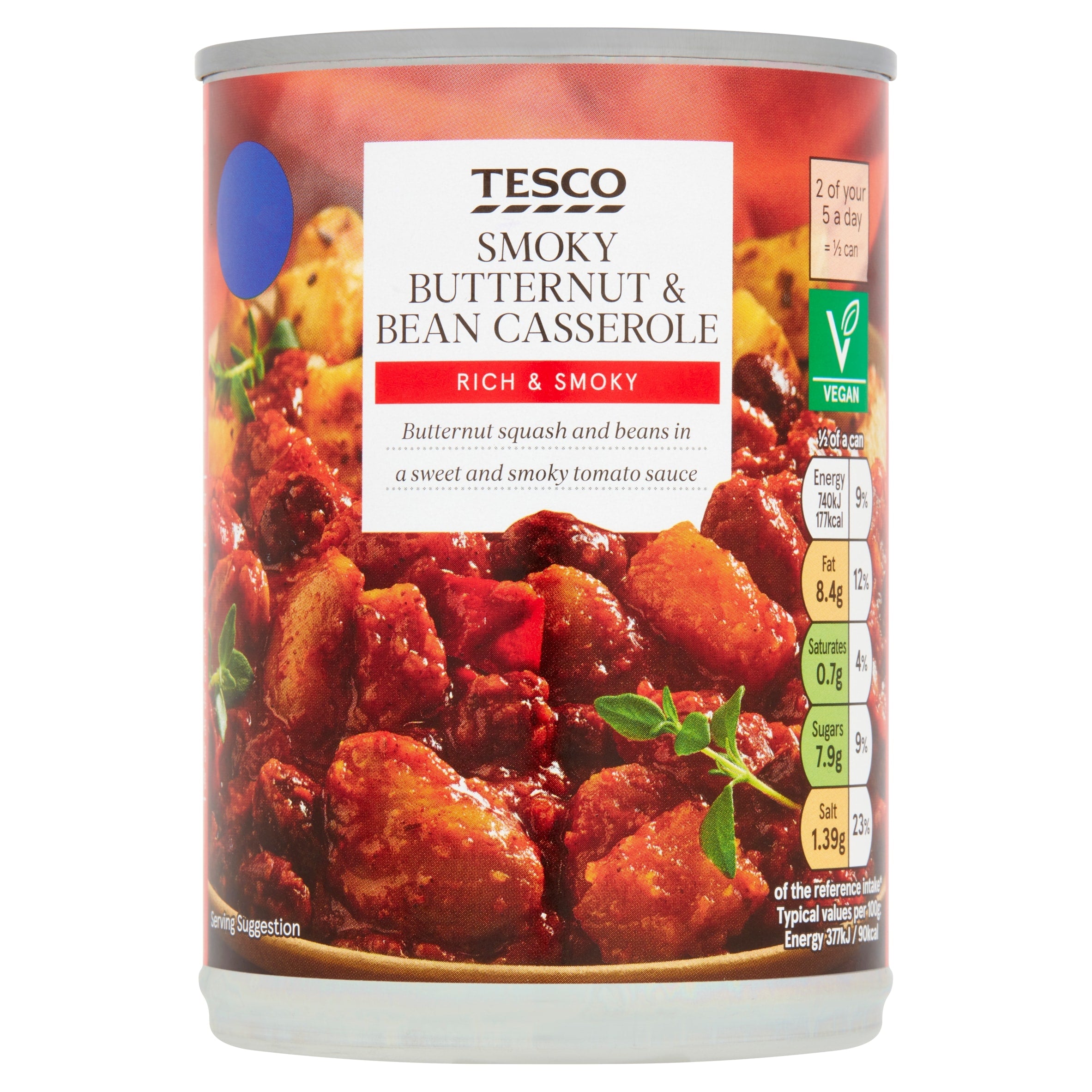 Tesco Smoky Butternut & Bean Casserole 392 g