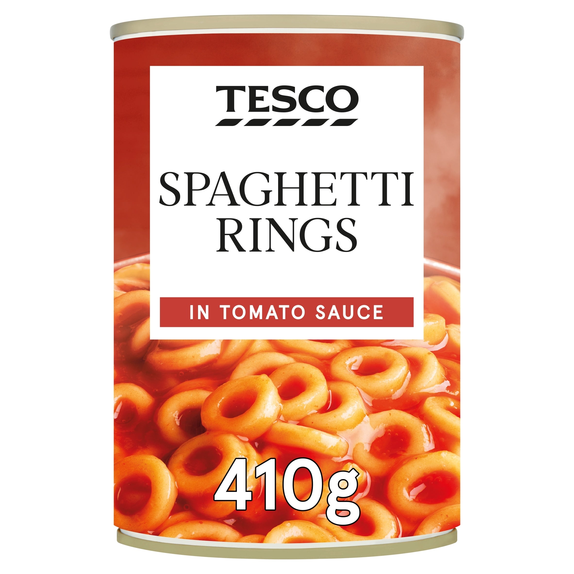 Tesco Spaghetti Rings In Tomato Sauce 410 g