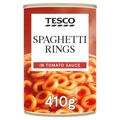 Tesco Spaghetti Rings In Tomato Sauce 410 g