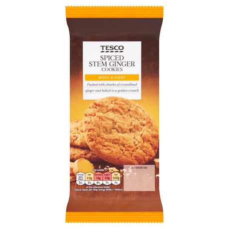 Tesco Spiced Stem Ginger 10 Cookies 200 g