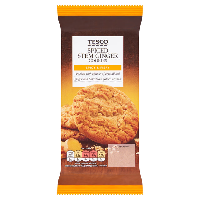Tesco Spiced Stem Ginger 10 Cookies 200 g