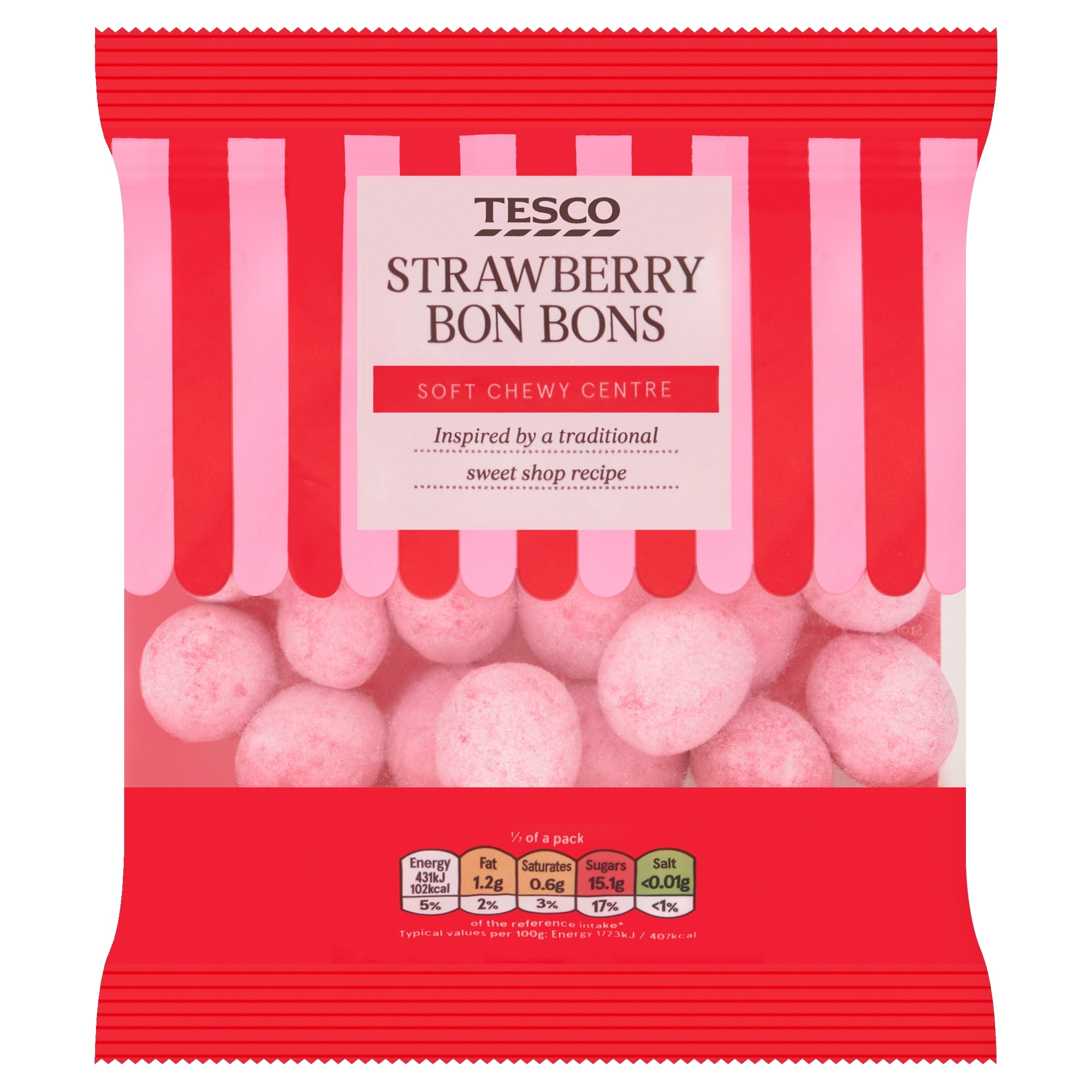 Tesco Strawberry Bon Bons 175 g