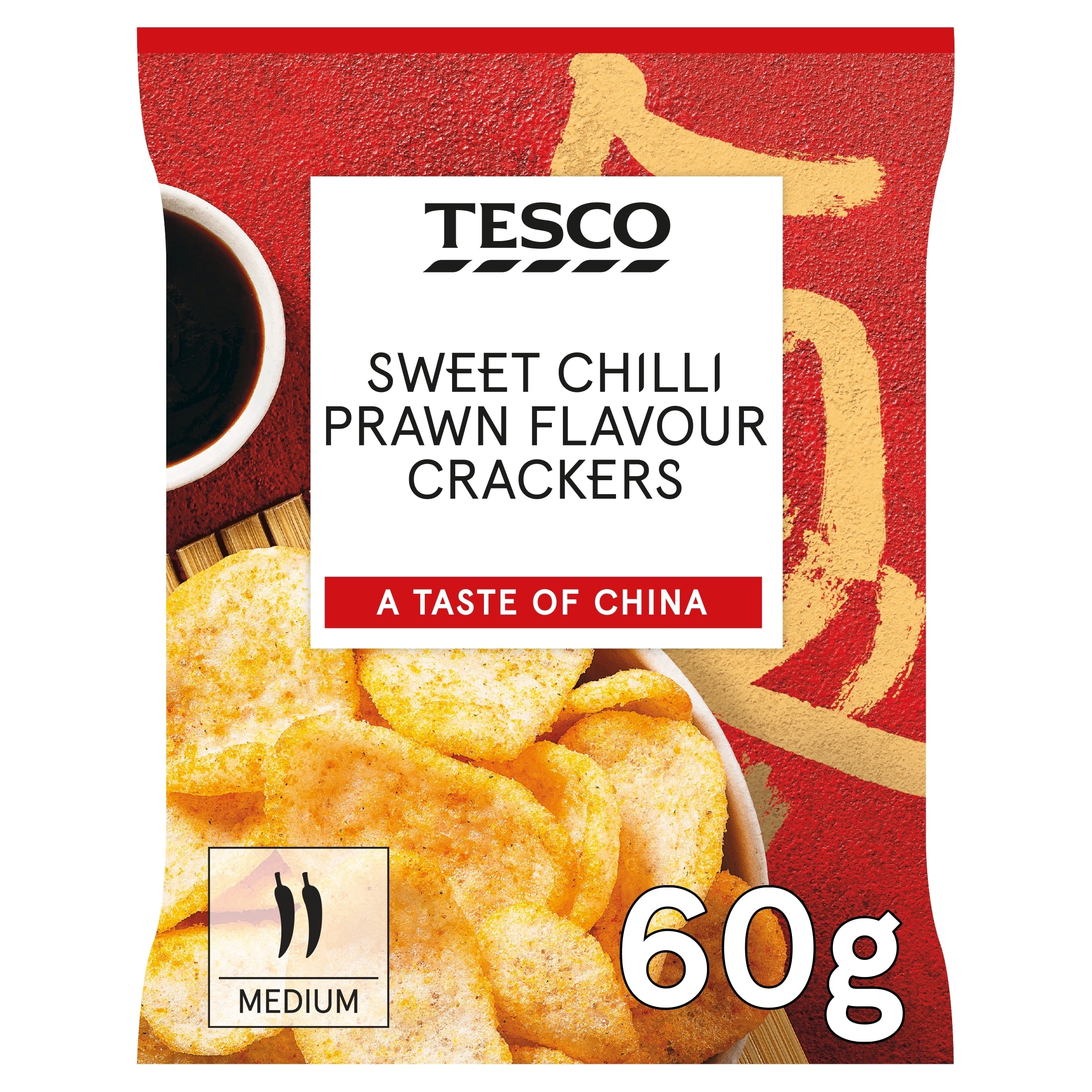 Tesco Sweet Chilli Prawn Flavour Crackers 60 g