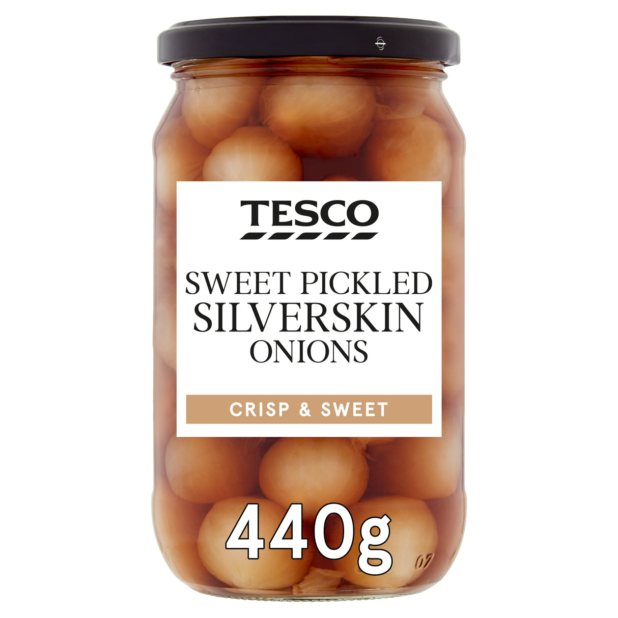 Tesco Sweet Pickled Silverskin Onions 440 g