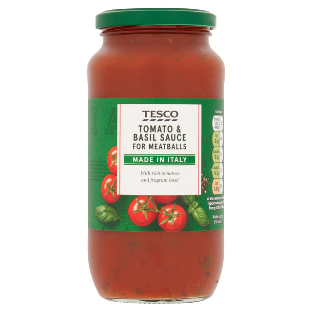 Tesco Tomato & Basil Sauce For Meatballs 500 g