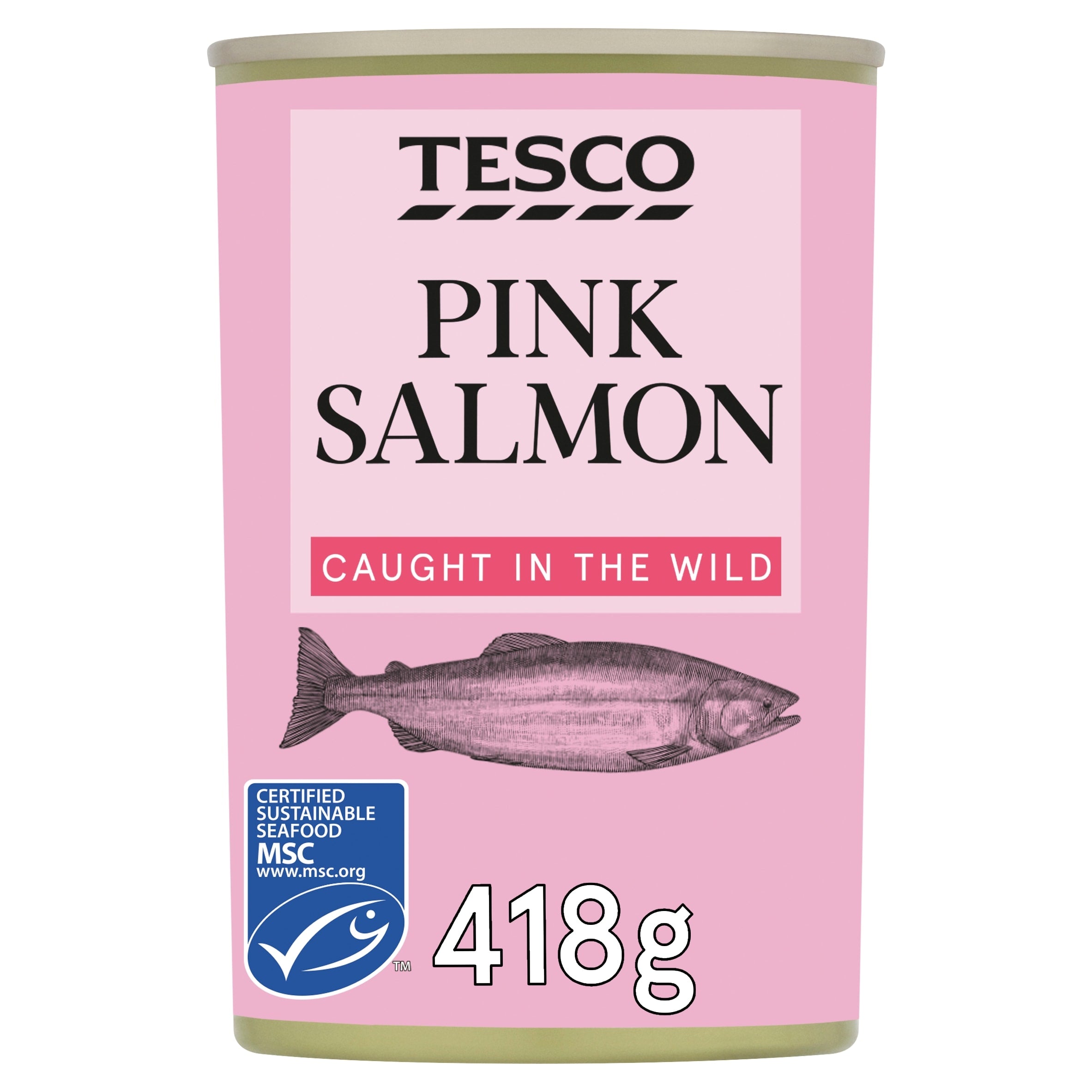 Tesco Wild Pacific Pink Salmon 418 g