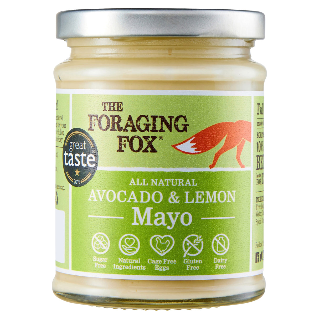 The Foraging Fox Avocado & Lemon Mayonnaise 240 g