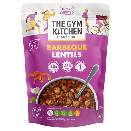The Gym Kitchen Barbeque Lentils 250 g