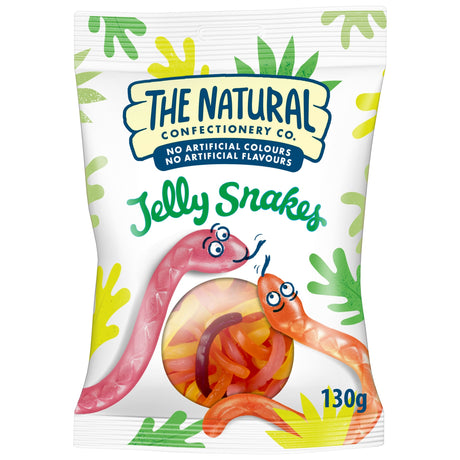 The Natural Confectionery Company Jelly Snakes Sweets Bag 130 g