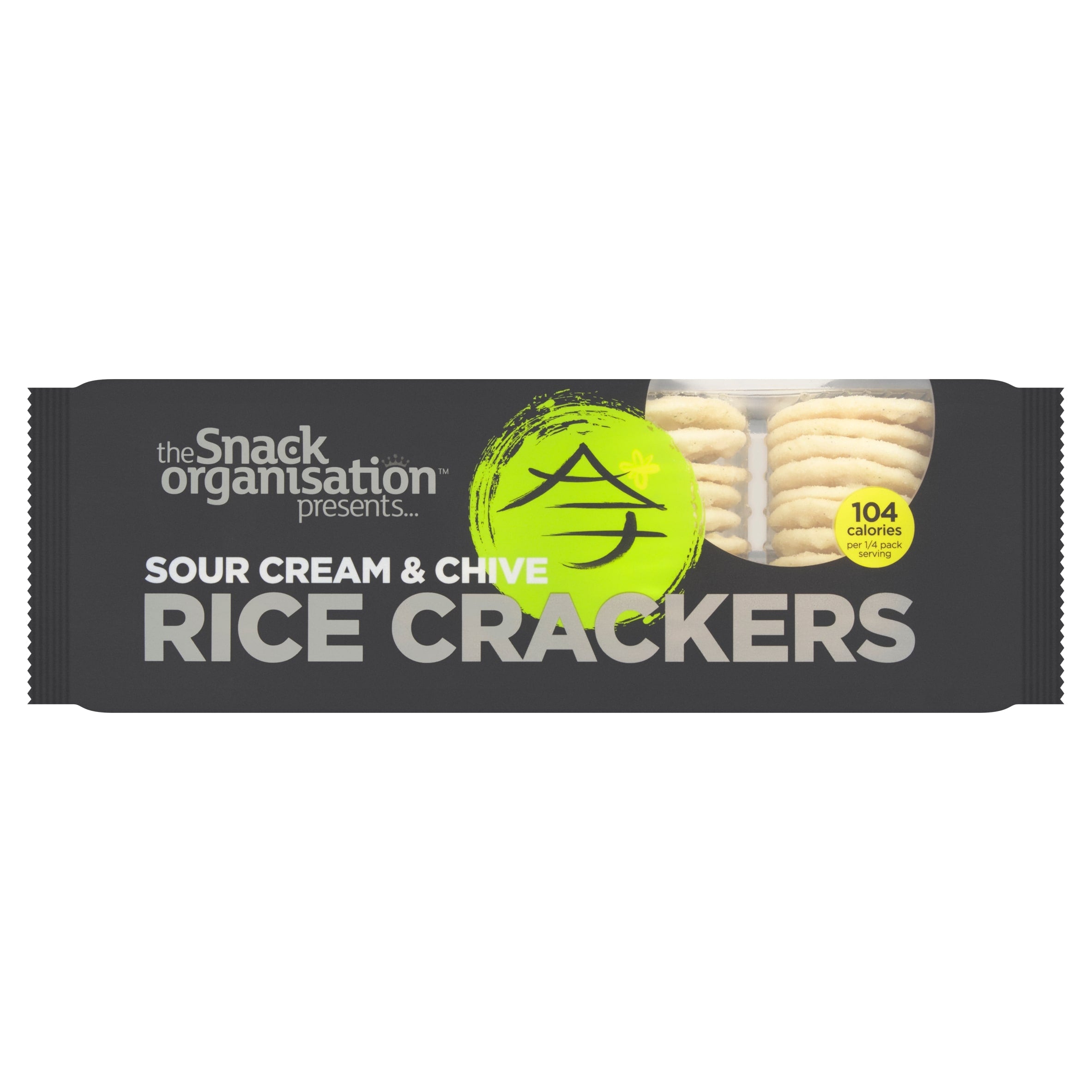 The Snack Organisation Rice Crackers Sour Cream & Chive 100 g