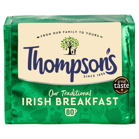 Thompson's Irish Breakfast Tea 80 Pack 250 g