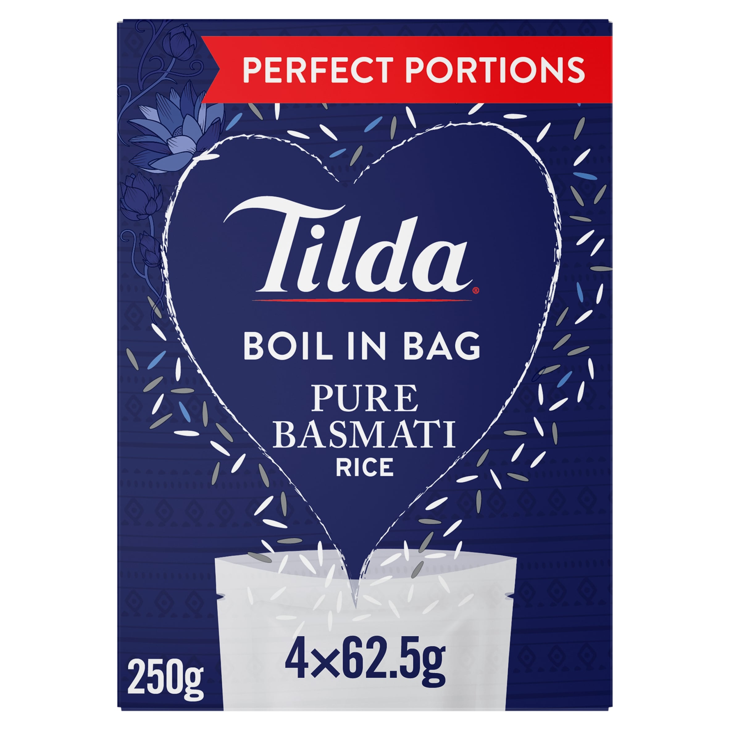 Tilda Boil In Bag Basmati Rice 4 x 62.5 g