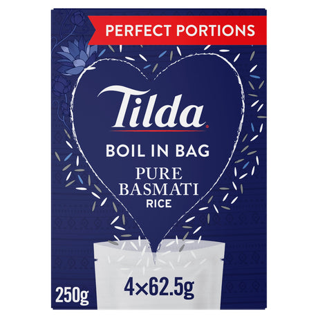 Tilda Boil In Bag Basmati Rice 4 x 62.5 g