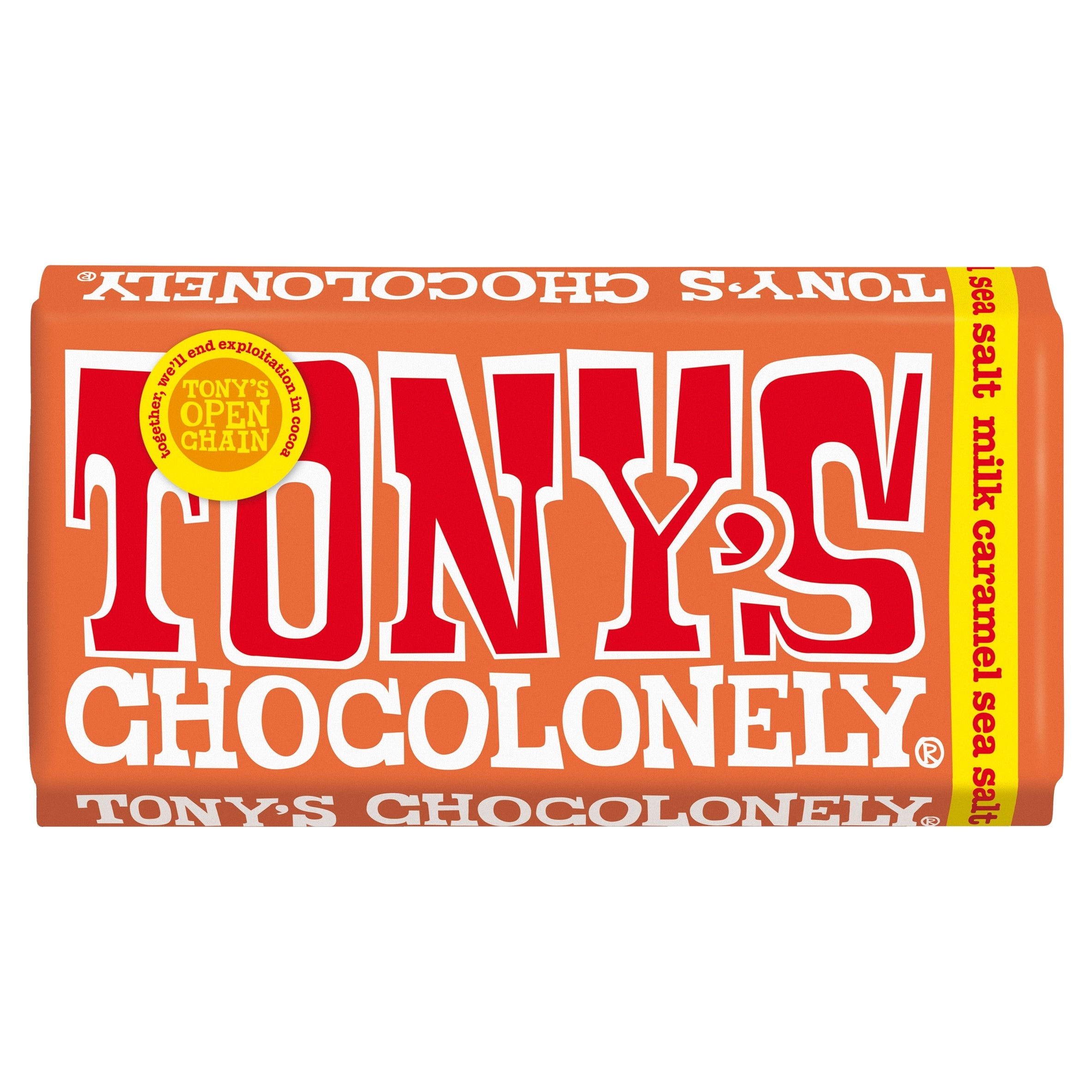 Tony's Chocolonely Milk Chocolate Caramel Sea Salt 180 g