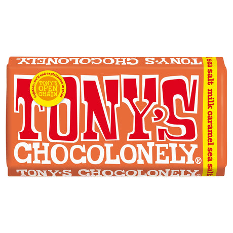 Tony's Chocolonely Milk Chocolate Caramel Sea Salt 180 g