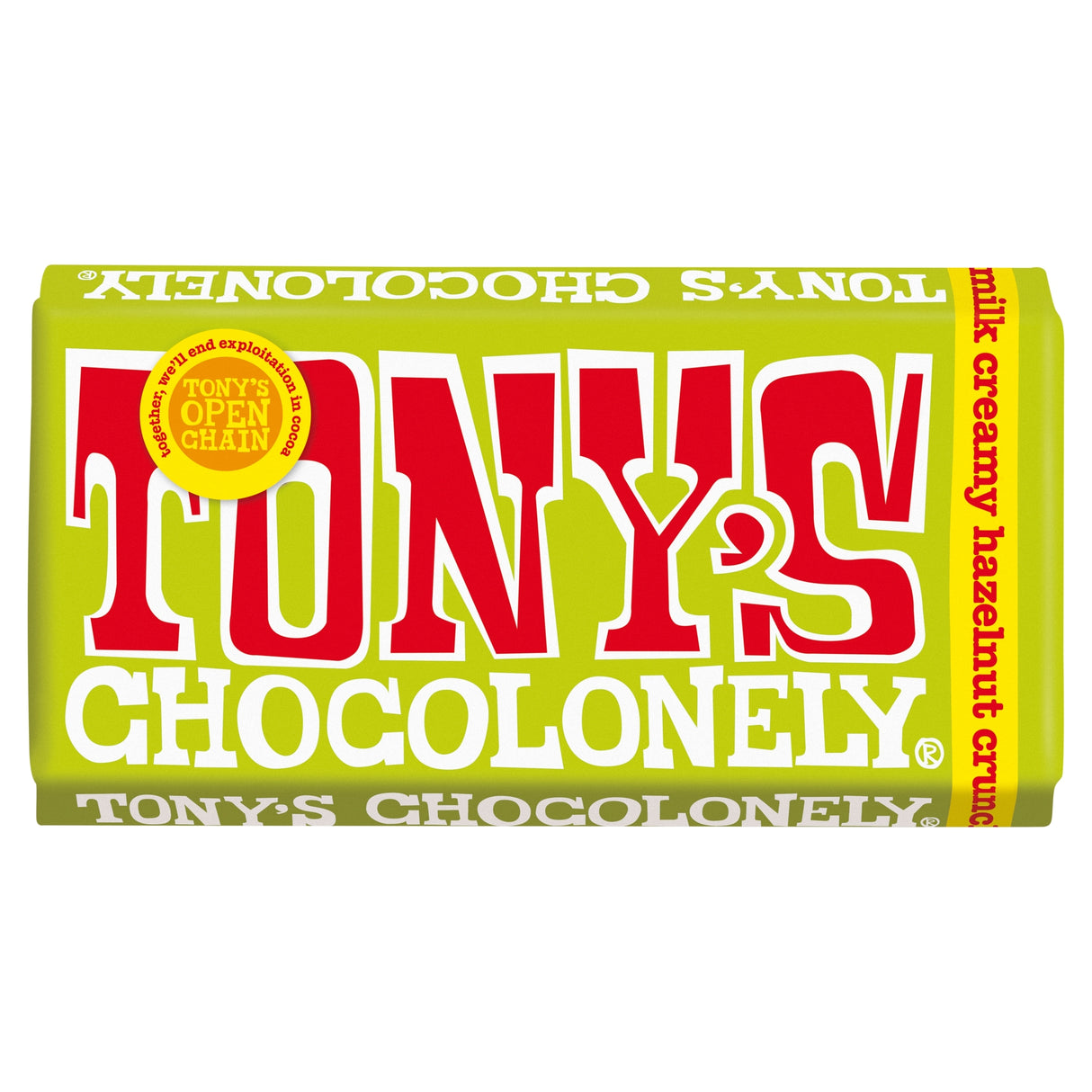 Tony's Chocolonely Milk Chocolate Creamy Hazelnut Crunch 180 g