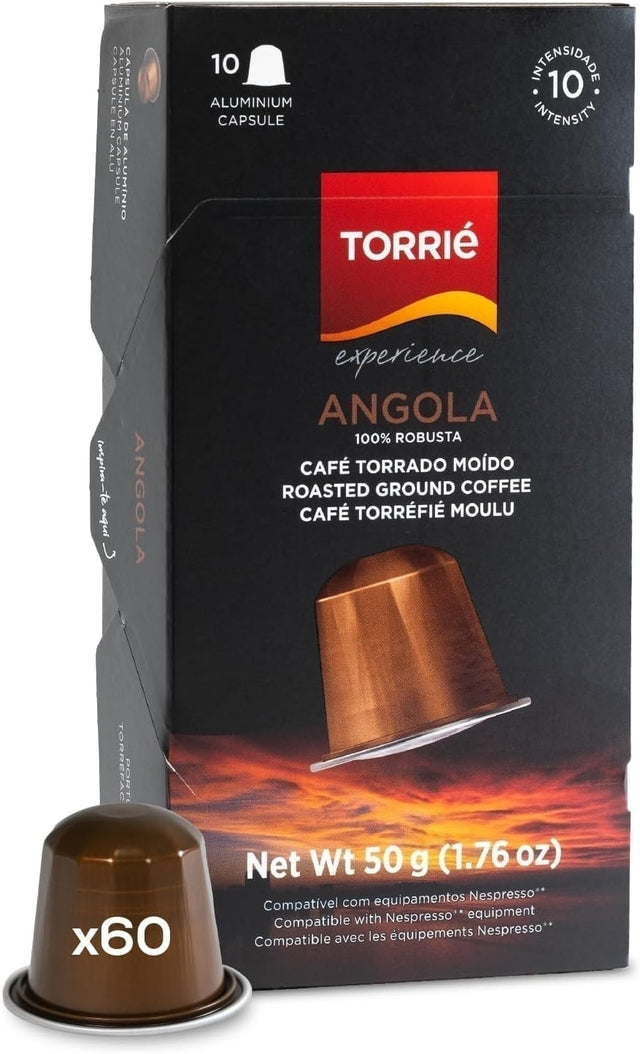 Torrie Angola Aluminium Nespresso Compatible Coffee Capsules 60 Pods