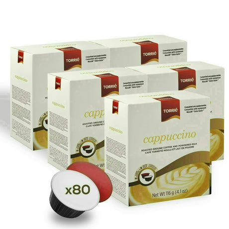 Torrie Cappuccino Dolce Gusto Compatible Milky Coffee Capsules 80 Pods