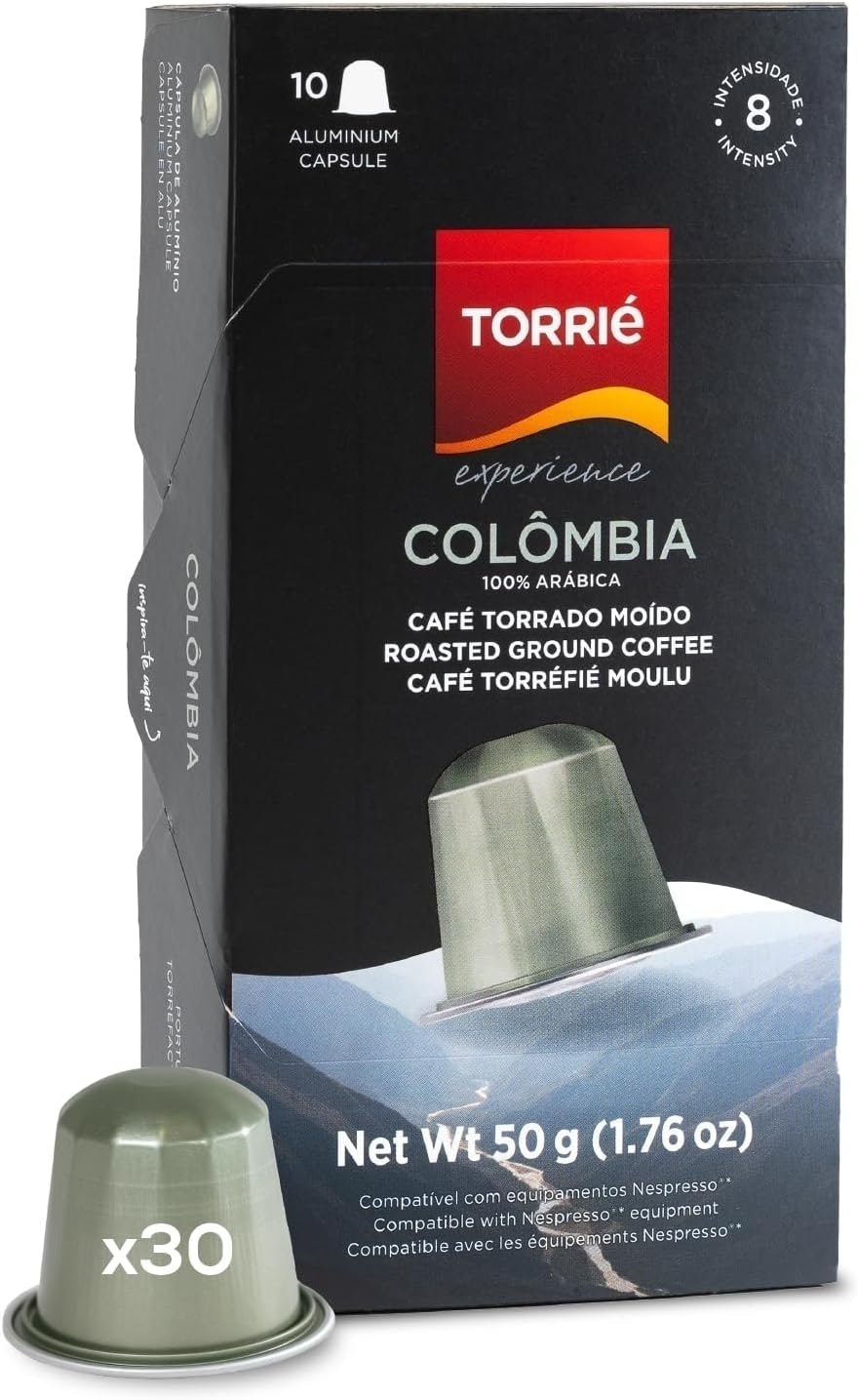 Torrie Colombia Aluminium Nespresso Compatible Coffee Capsules 30 Pods
