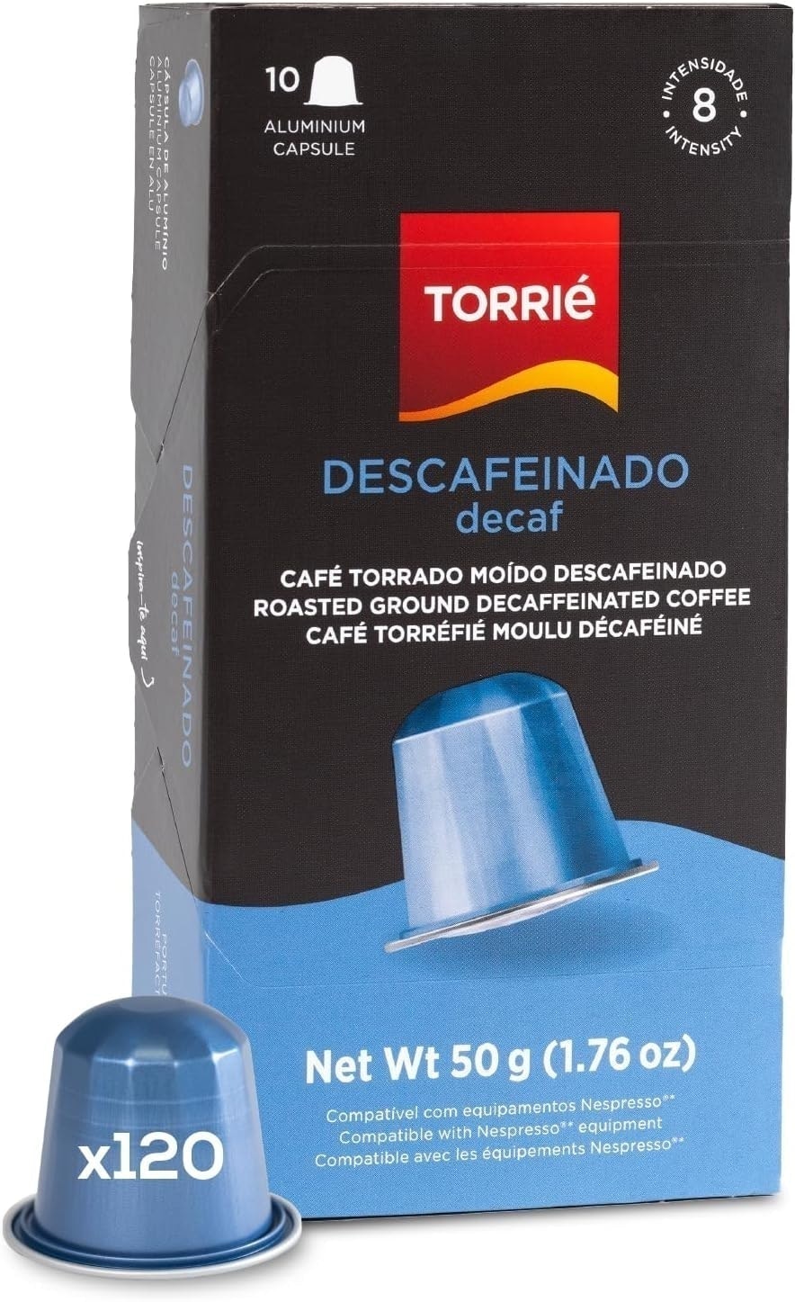 Torrie Decaf Aluminium Nespresso Compatible Coffee Capsules 120 Pods